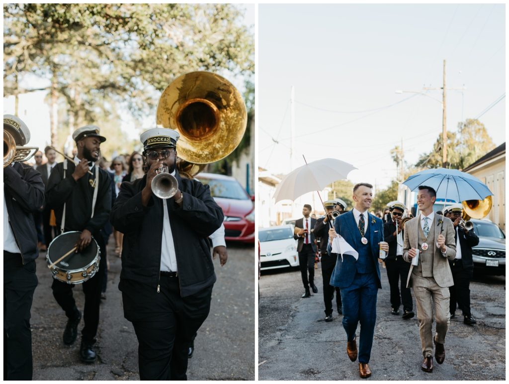 The second line goes to the Tigermen Den wedding through the Bywater