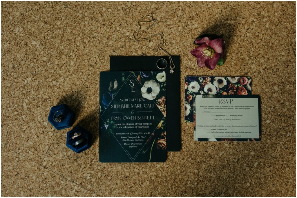 wedding invitation at Ace Hotel in New Orleans