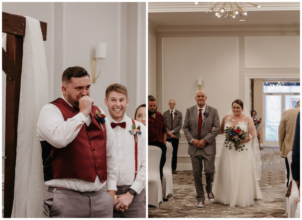 first look at the fall wedding