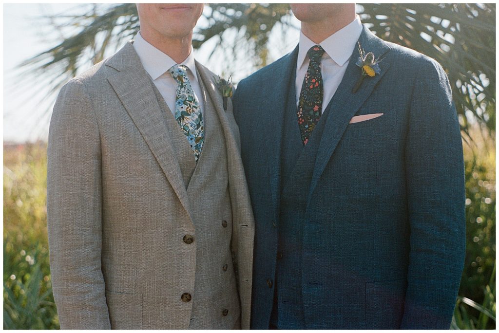 details of groom suit